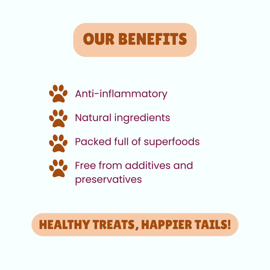 Peanut Butter & Blueberry Dog Treats | Mini Hearts