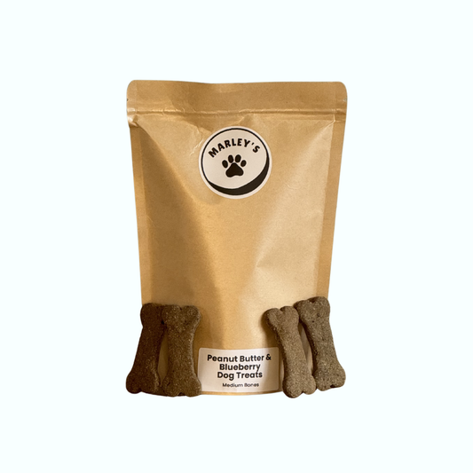 Peanut Butter & Blueberry Dog Treats | Medium Bones